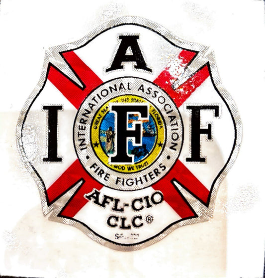 Dive flag sticker IAFF